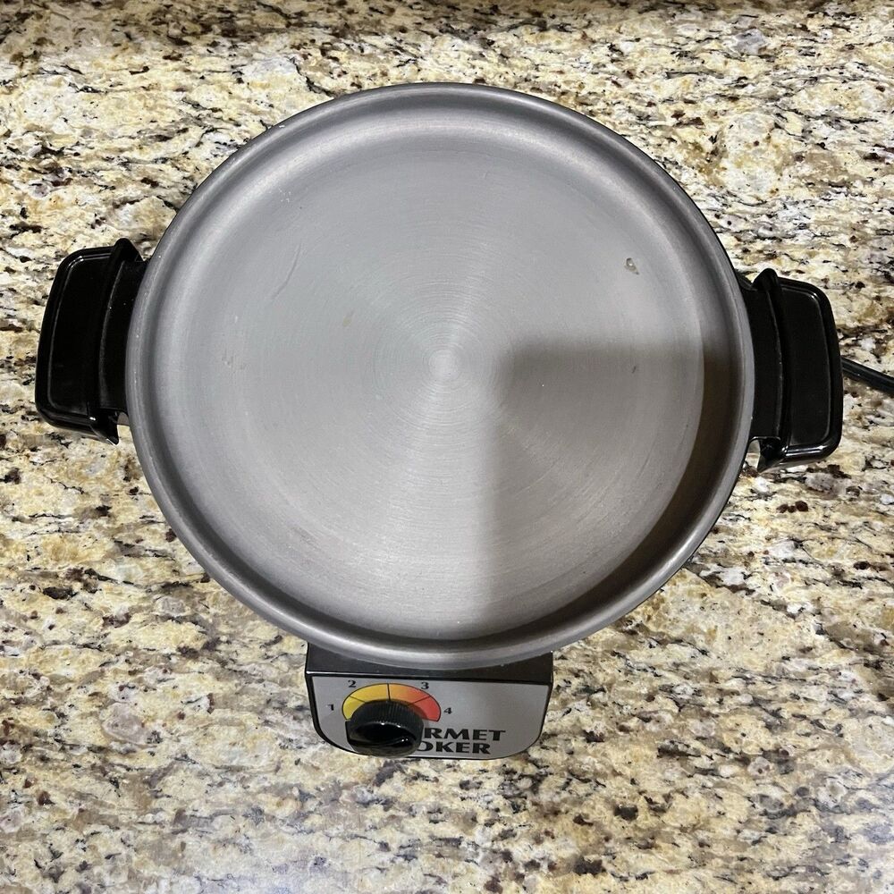 Kitchen Craft Americraft 6 Qt Saucepan Stainless Elec. Slow Cooker Base Lid - Picture 16 of 16